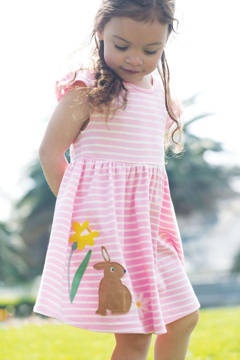 Actual product image Frugi Toddler dress rabbit (9, 10, 11, 12)