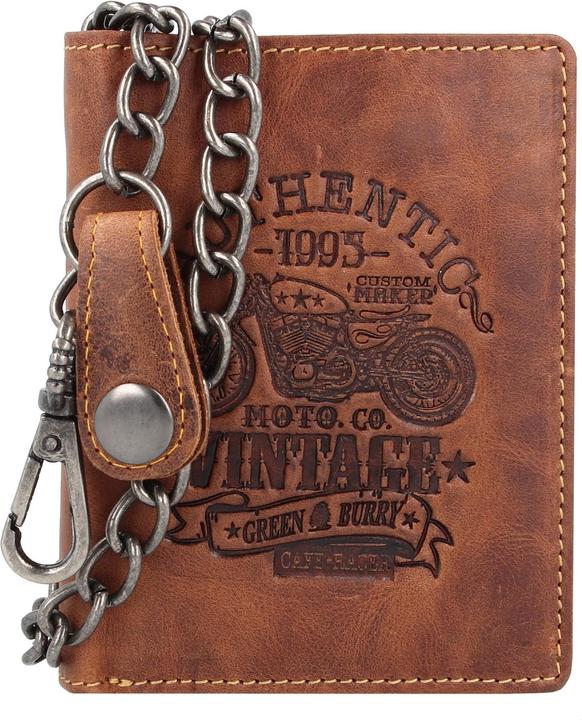 Greenburry Vintage Cafe-Racer Geldbörse RFID Leder 9,5 cm