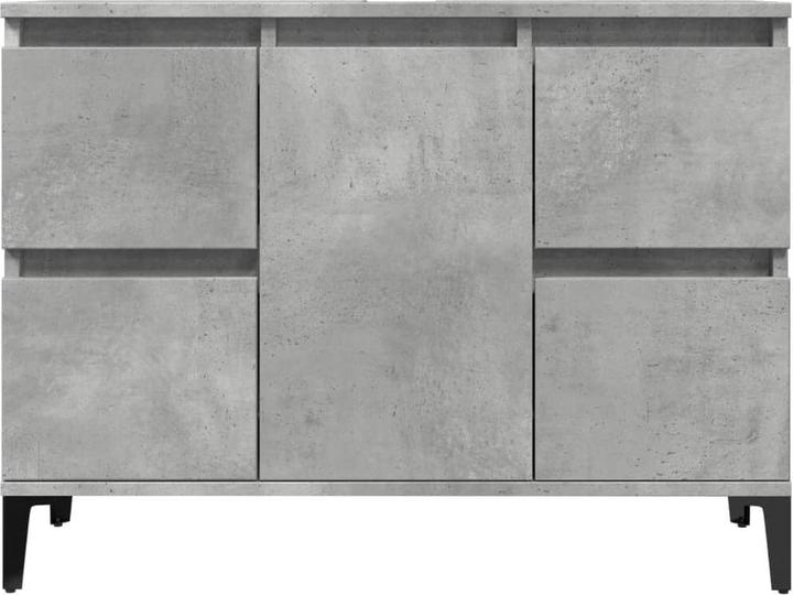 Actual product image VidaXL Waschbeckenunterschrank Unterschrank Badschrank Betongrau Holzwerkstoff (80 x 33 x 60 cm)