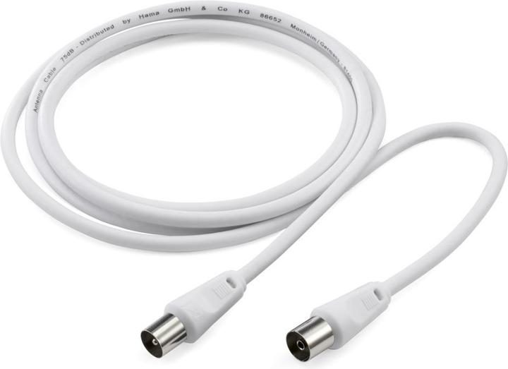 Actual product image Hama Koax-Stecker – Koax-Kupplung (75 dB, Antenna cable)