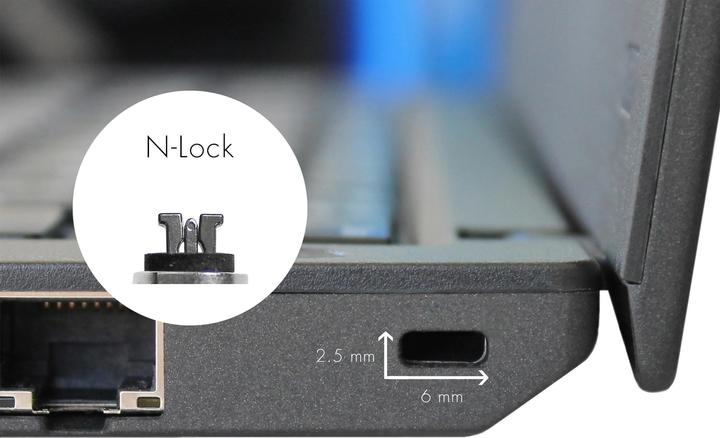 Actual product image Dicota Sec. Cable Nano Lock Ultra Slim Keyed, slot