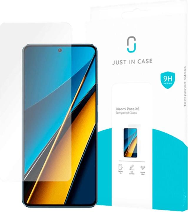 Immagine prodotto Just in Case Protezione dello schermo in vetro temperato trasparente Poco X6 (1 Pezzo/i, Xiaomi Poco X6)