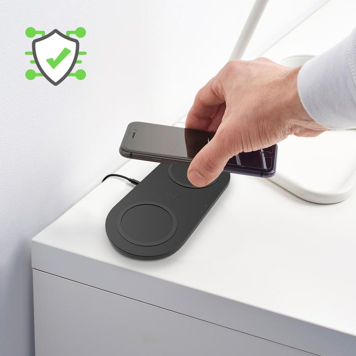 Image du produit Belkin Dual Wireless Charging Pad mit Netzteil (10 W)
