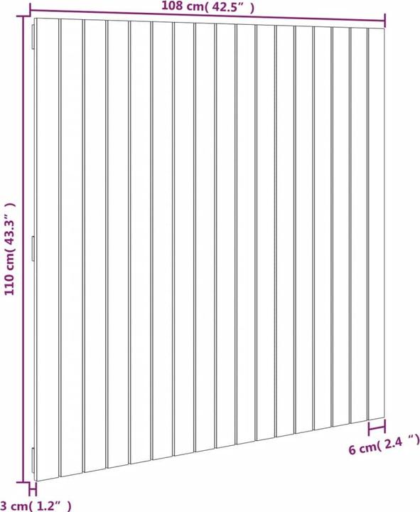 Produktbild VidaXL Chloé (108 x 3 x 110 cm)