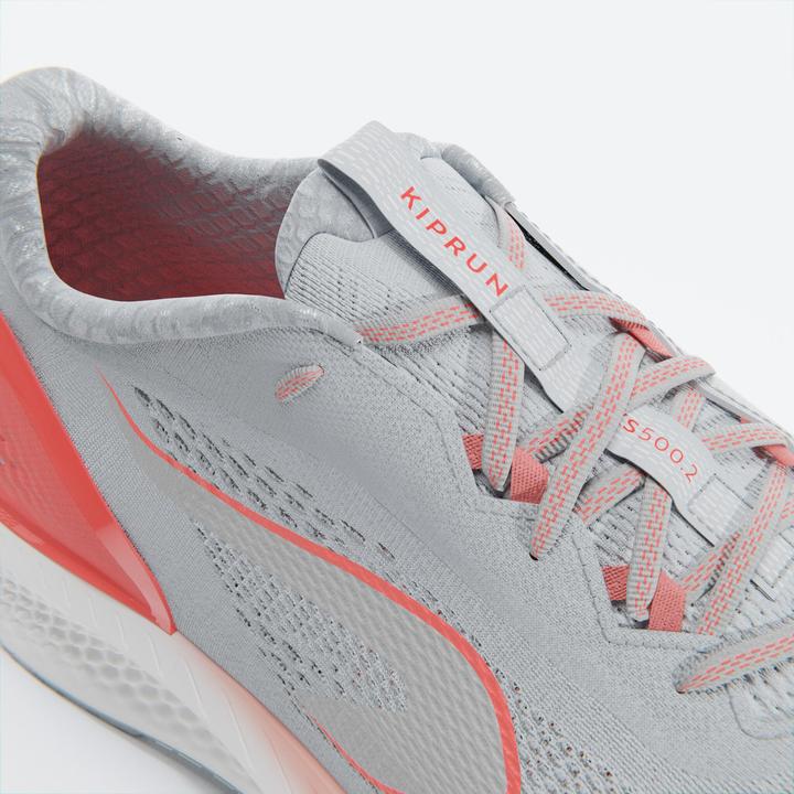Actual product image Kiprun Women's running shoes - KS500 2 grey/coral (37)