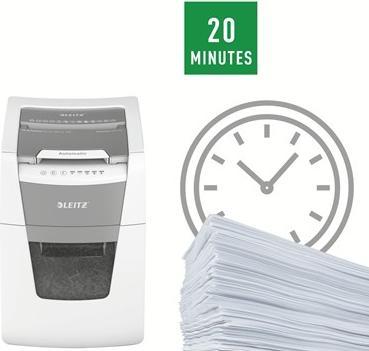 Actual product image Leitz Shredder IQ Autofeed Small Office 100 particle cut 34 l (Particle cut)