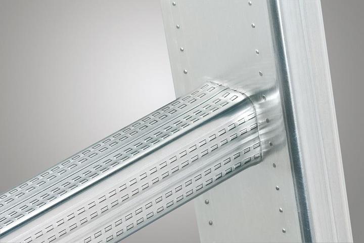 Immagine prodotto Hailo S100 ProfiLOT, scala combinata in alluminio a 3 sezioni, 3x12 pioli (Scala doppia, 48 cm)