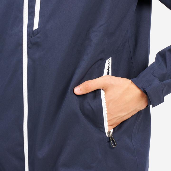 Produktbild Tribord Regenjacke Segeln Herren wasserdicht Sailing 300 marineblau/weiss (L)