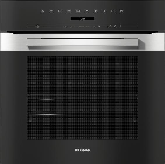 Immagine prodotto Miele Forno con display con testo in chiaro, termometro per alimenti e PerfectClean H 7262 B
