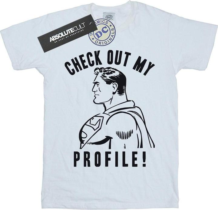 Produktbild Superman Check Out My Profile TShirt (XXL)