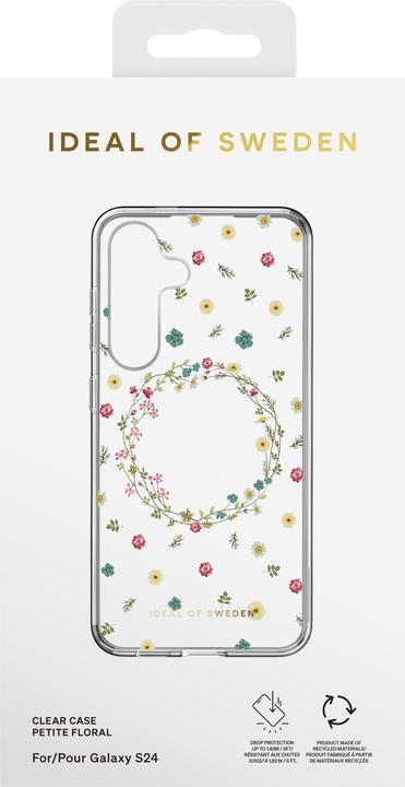 Actual product image iDeal Of Sweden Clear Case Mid - Petite Floral (Samsung Galaxy S25, Samsung Galaxy S24+)