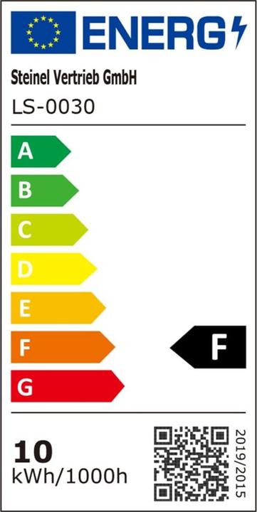 Energy Label Steinel XLED curved (1125 lm, IP44)