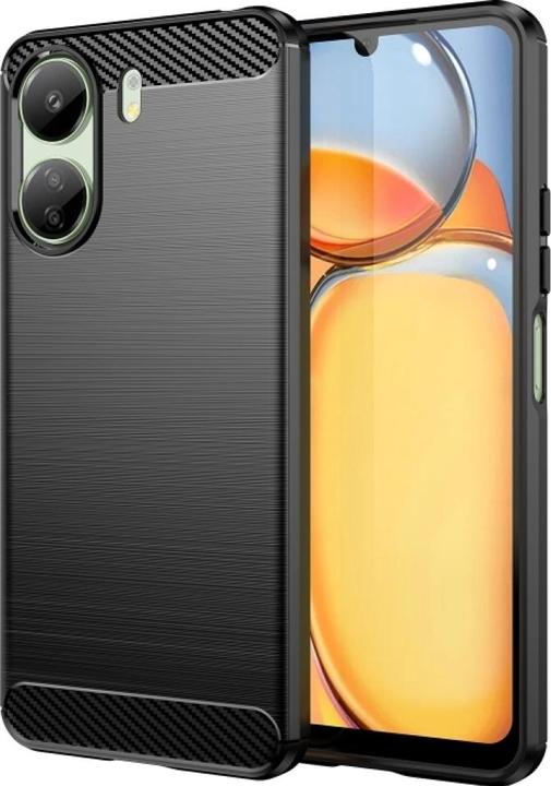 Produktbild Screenguard Xiaomi Redmi 13C Hülle Carbon Brushed Soft TPU (Xiaomi Redmi 13C)