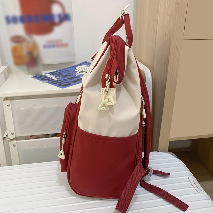 Produktbild Only-Bags.Store Style Schulrucksack, grosse Kapazität Colorblock täglichen Gebrauch Schule Rucksack