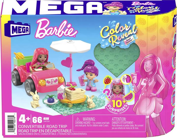 Immagine prodotto Mega Construx Barbie Color Reveal Convertibile Viaggio in auto