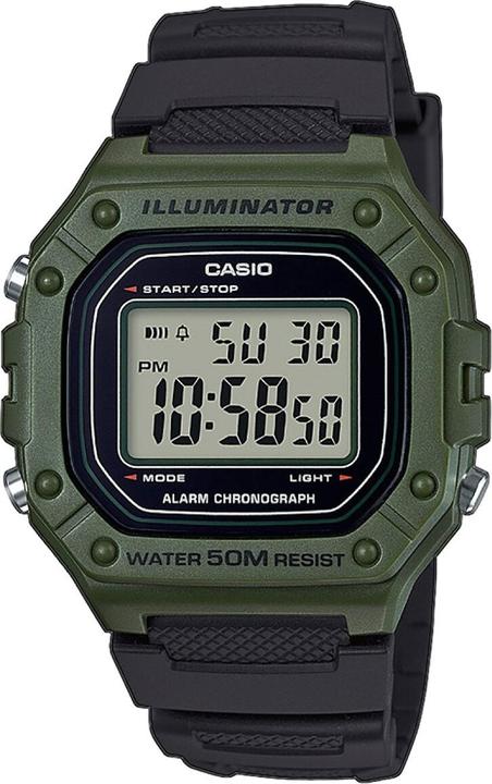 Casio W-218H-3AVEF (Digitaluhr, 43 mm)