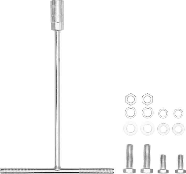 Produktbild Hillvert Schneeschild Schneepflug Schneeräumschild 99 cm Stahl mit Kunststofflippe
