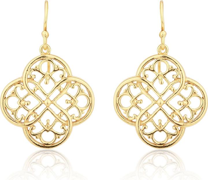 Actual product image Leyda Earrings Flower (gold-plated 750 / 18 K gold, Silver 925)