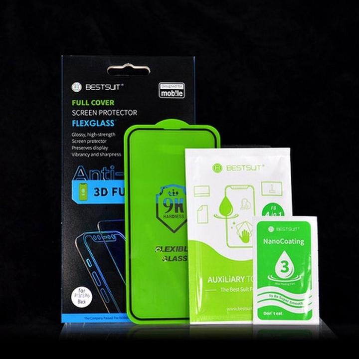 Produktbild Bestsuit Protective glass Flexible Hybrid Glass 5D for Apple iPhone 13 mini black (1 Stück, Apple iPhone 13 mini)