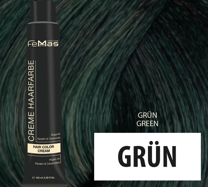Image du produit FemMas Green) Couleur des cheveux Pure & Mix 100ml (Vert)