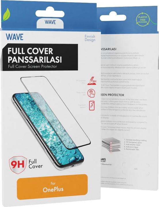 Produktbild Wave Full Cover -panssarilasi, OnePlus Nord CE 2 Lite, musta (1 Stück, OnePlus Nord CE 2 Lite 5G)