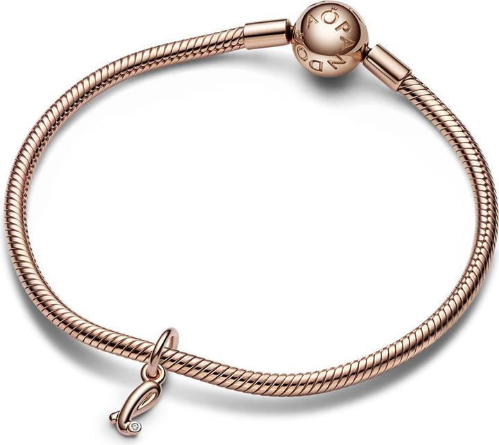 Immagine prodotto Pandora Ciondolo con scrittura a mano lettera l (Metallo, placcato oro rosa)