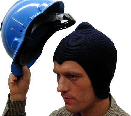 Produktbild Otto Schachner Hjelmhue strikket, blå