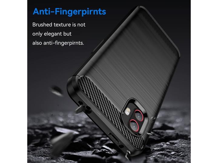 Actual product image Screenguard Samsung Galaxy Xcover6 Pro Cover Carbon Brushed Soft TPU (Samsung Galaxy XCover 6 Pro)