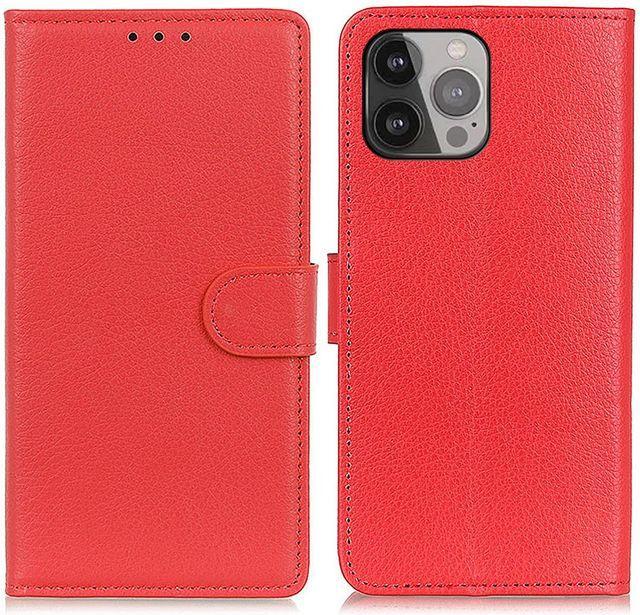 Productafbeelding MU Classic Litchi Leren Boekomslag Serie (Apple iPhone 13 Pro Max)