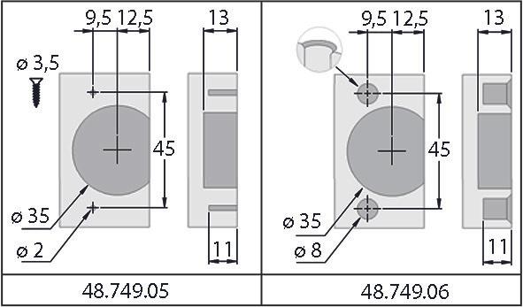 Actual product image Prämeta Töpfe zu Einachs-Topfbänder