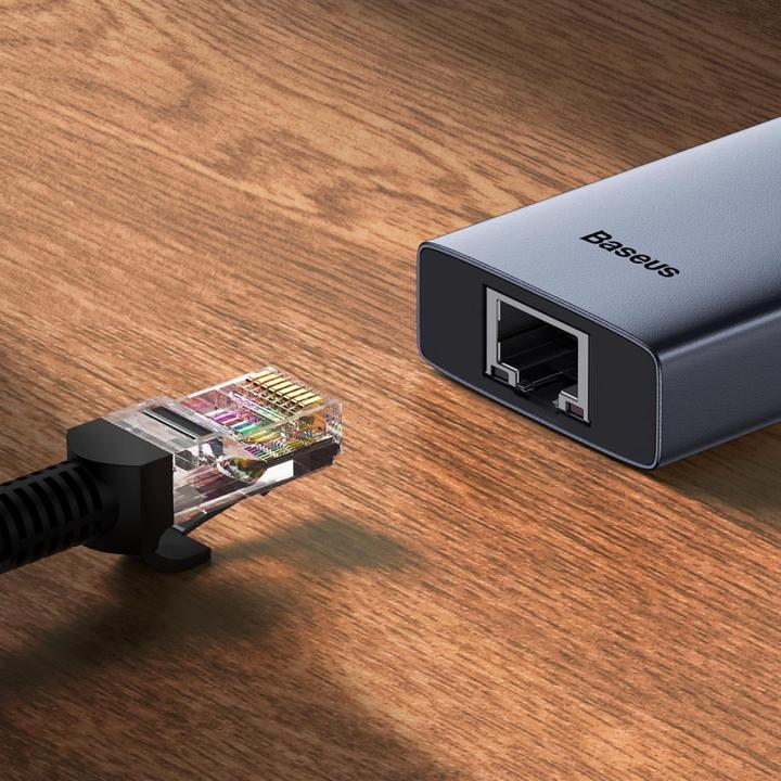Immagine prodotto Baseus Hub 7w1 UltraJoy a 7 porte (da USB-C a 1xHDMI4K@30Hz + 2xUSB 3.0 + 1xPD +RJ45 + SD/TF3.0) (7 Porti)