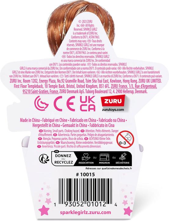 Actual product image Komelon SPARKLE GIRLZ doll Princess Cupcake, 10cm, assorted, 10015TQ3