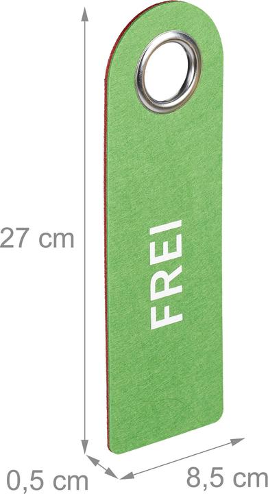 Actual product image Relaxdays 10x door plate