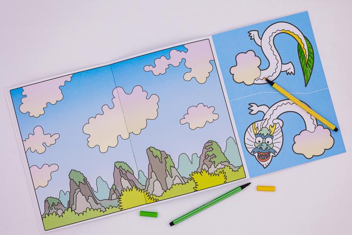 Image du produit Wir basteln! - Malen, Ausschneiden, Kleben - Drachen (Allemand, Loewe Créatif, Norbert Pautner, 2022)