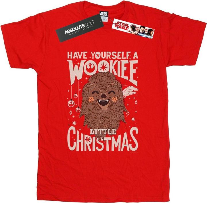 Immagine prodotto Star Wars Wookiee Little Christmas Maglietta Ampia Donna (S)