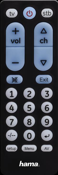 Hama Universal remote control 2in1 Big Zapper (Universal remote control, Infrared)