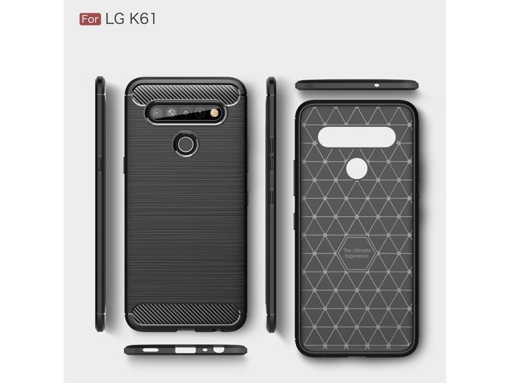 Produktbild Screenguard LG K61 Hülle Carbon Brushed Soft TPU (LG K61)