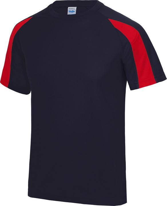 Feuerrot, Marineblau