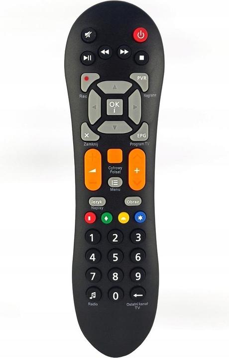 Actual product image Lasmex Remote controller for HD7000/HD5000/ HD3000 no logo, orange buttons