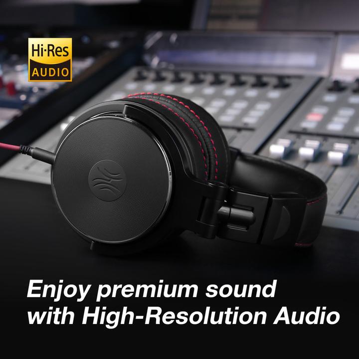 Produktbild OneOdio Pro-60 DJ Over Ear Kopfhörer kabelgebunden Stereo Schwarz High-Resolution Audio Faltbar, Sc (ANC, Kabelgebunden)