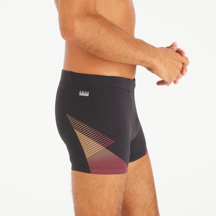 Immagine prodotto Nabaiji Boxer da bagno da uomo - 500 Fiti Tria nero/rosso (L)