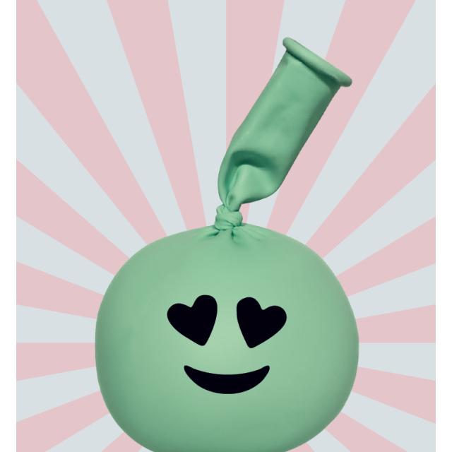 Immagine prodotto CreaDiva Pallone di peso e antistress coccolone smiley verde 200 grammi
