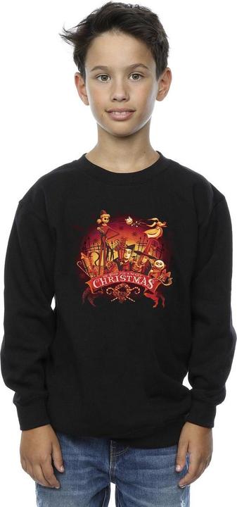 Actual product image Disney Boys The Nightmare Before Christmas Scary Christmas Sweatshirt (140, 146)
