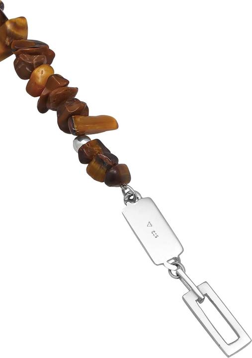 Immagine prodotto Kuzzoi Girocollo, collana di pietre preziose (Argento 925, Acciaio inossidabile, Occhio di tigre, 42 cm)