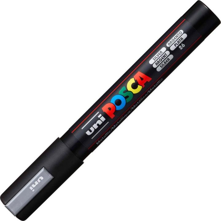 Immagine prodotto Posca Marchio PC-5M a punta tonda (Argento, 2.50 mm, 1 x)