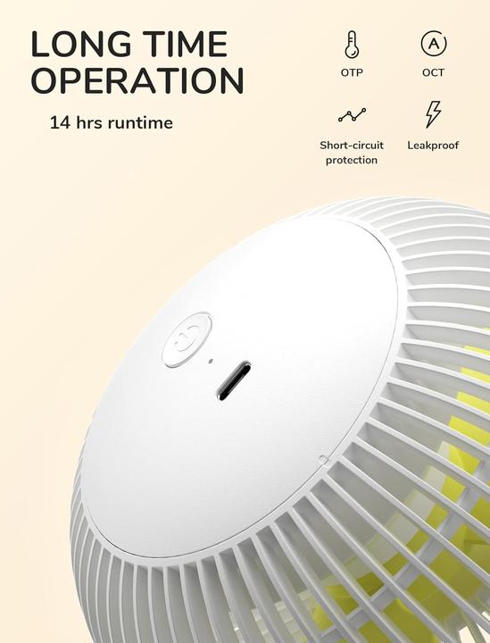 Actual product image Jisulife ‎Clip Fan Life1 Plus - Tischventilator mit Clip-Funktion (40 dB)