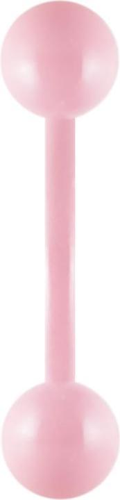 Produktbild Star Piercing Micro Banane pastellpink mit Kugel (ohne Messing, Chirurgenstahl 316L)