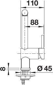 Actual product image Blanco LINUS satin platinum | High pressure | Non-return valve | Ceramic cartridge | Secured water supply