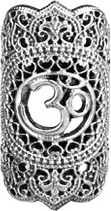 Actual product image Star Piercing Ear Cuff silver Om (Brass)