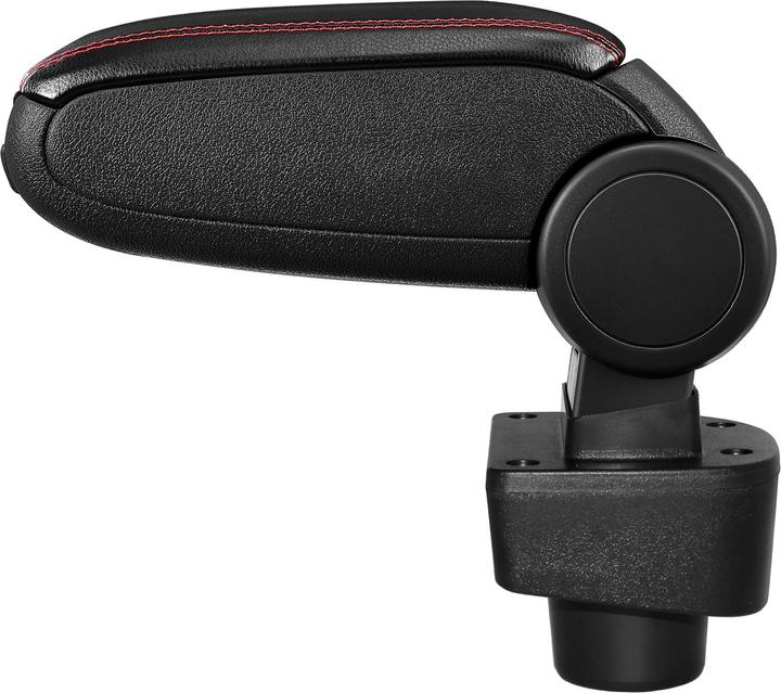Actual product image Pro-Tec Centre armrest Renault Captur with storage compartment imitation leather black with red stitching